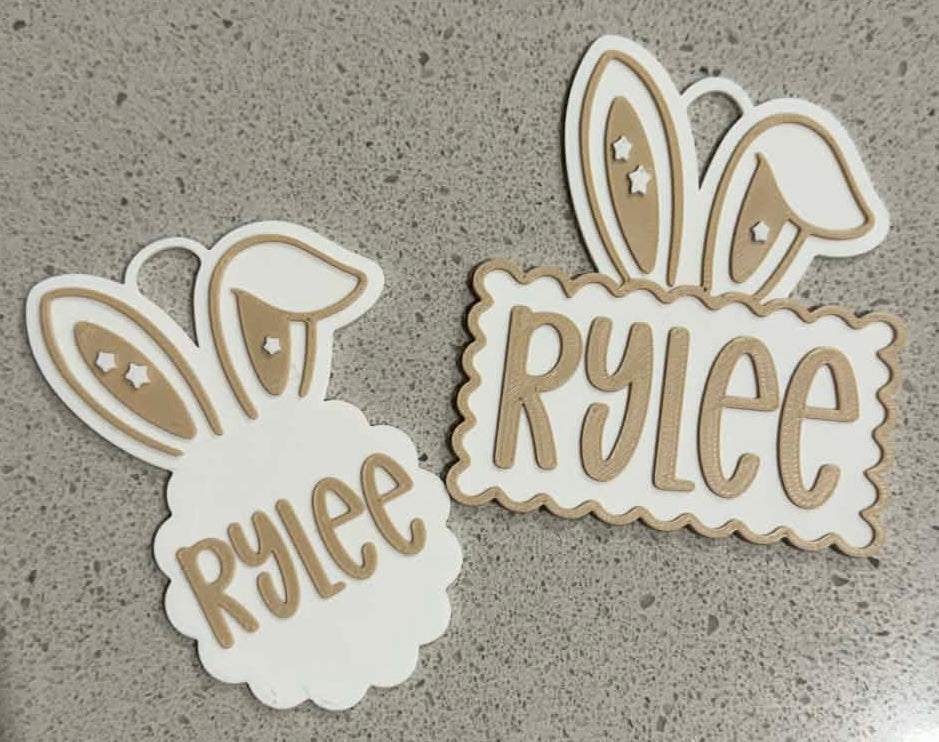 Personalized Easter Bunny Name Tags