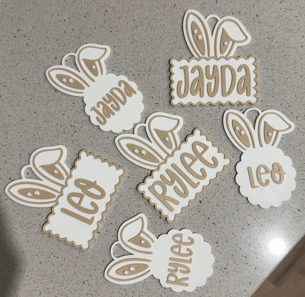 Personalized Easter Bunny Name Tags